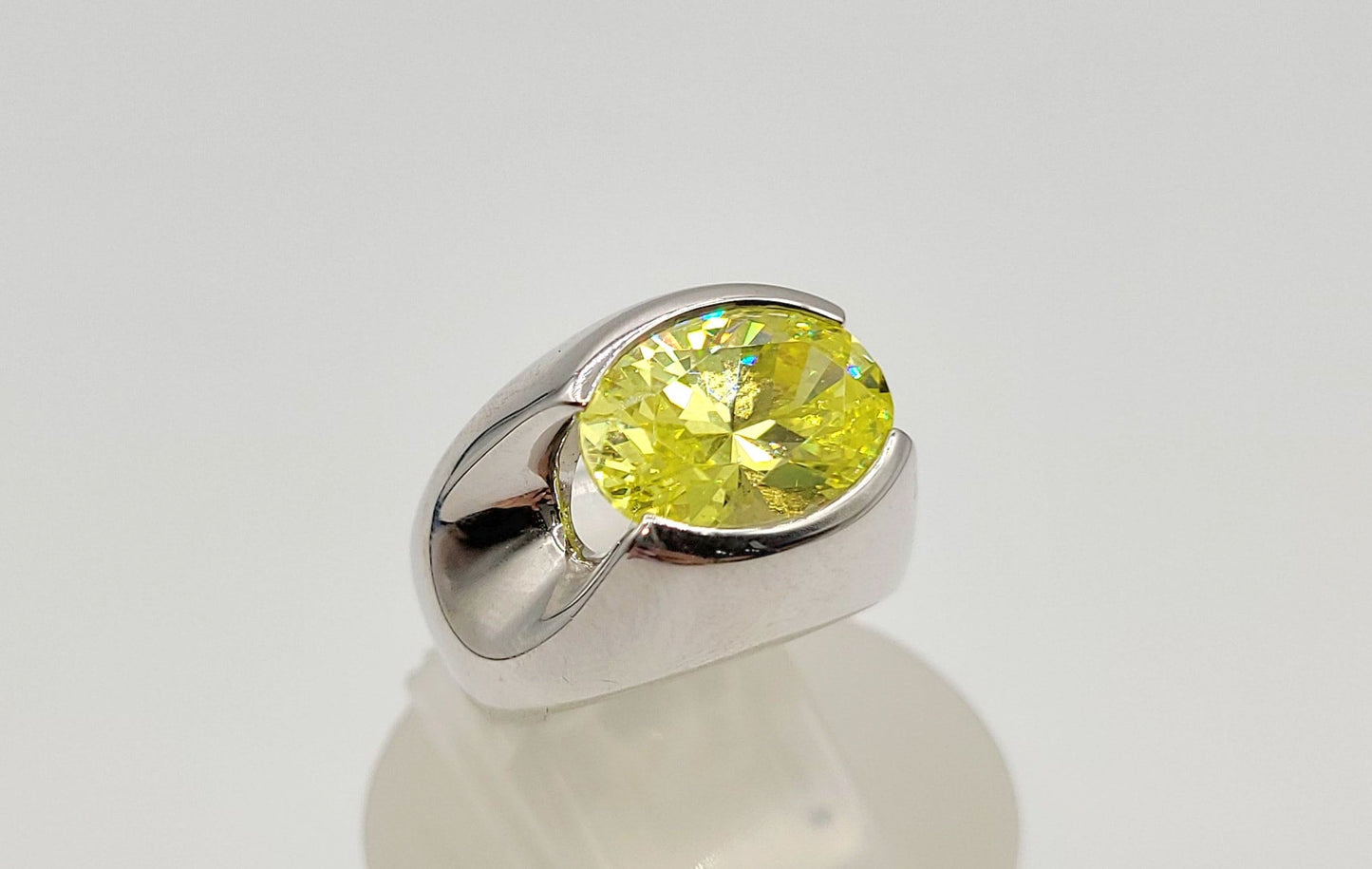 Silver 925 Lemon color Ring