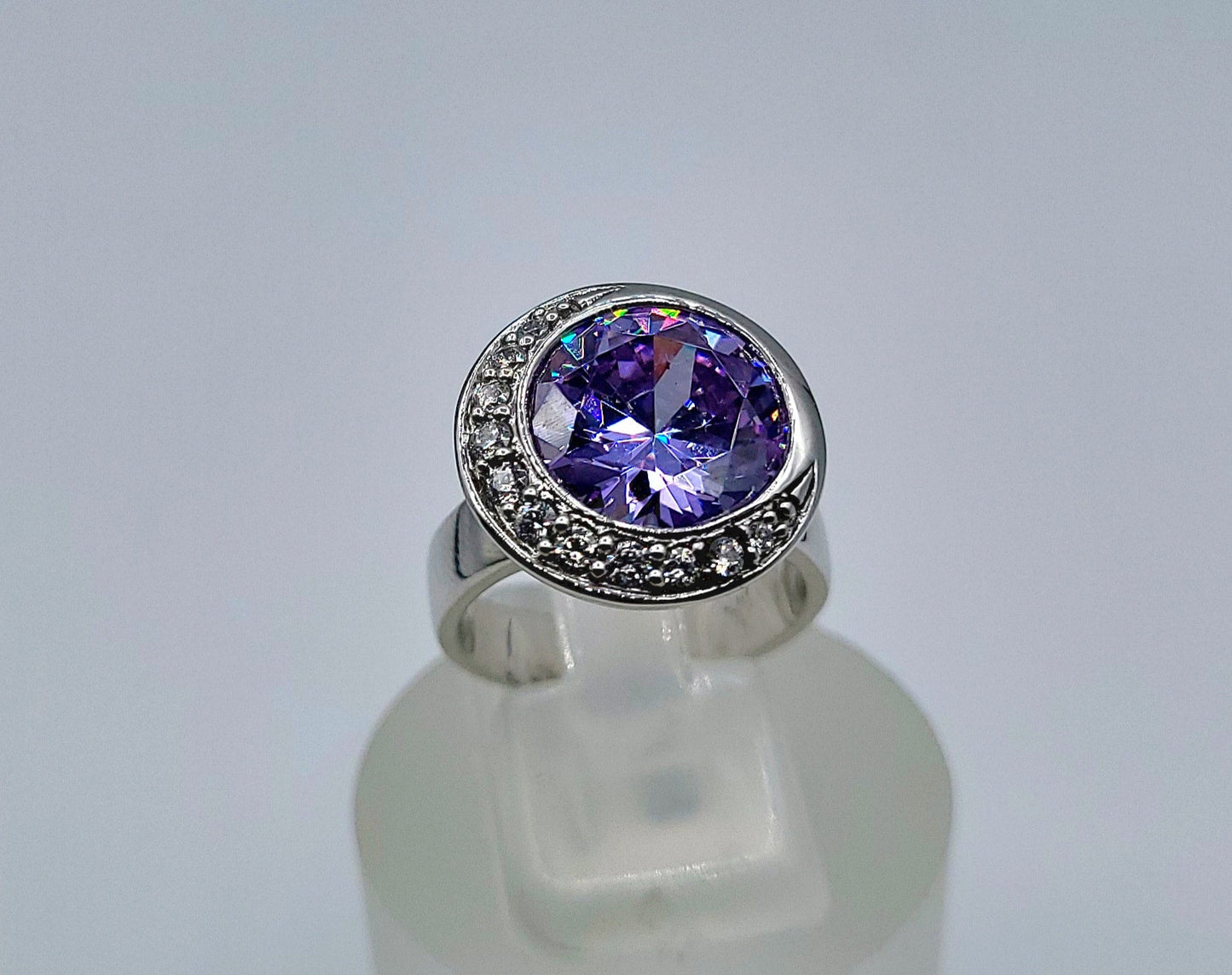 Sterling Silver Lavender Stone Ring