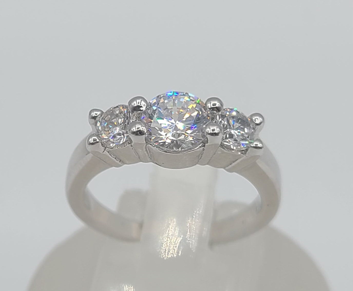 Silver 3 Stone ring