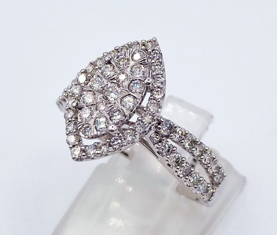 10k White Lab Diamond Marquise 1.00cttw