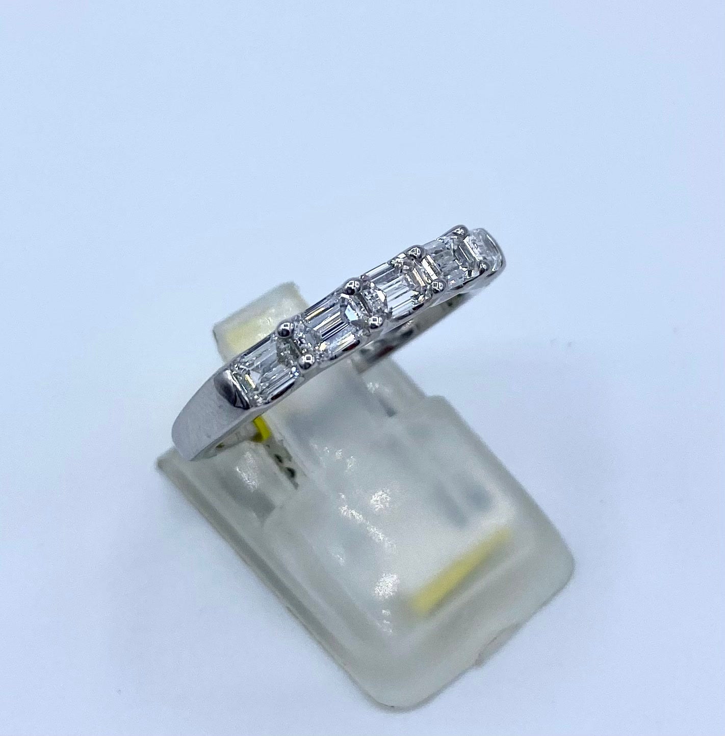 14k White 1.00ctw Lab Diamond Band