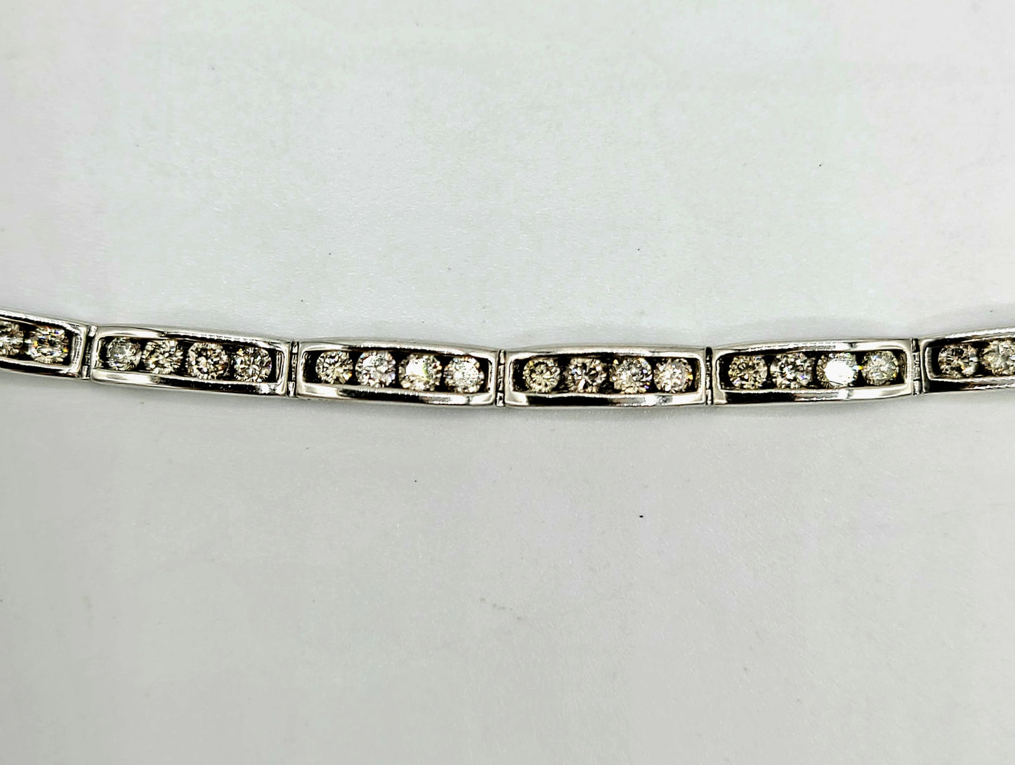 10k White Gold Tennis Bracelet Diamond 3.60cttw