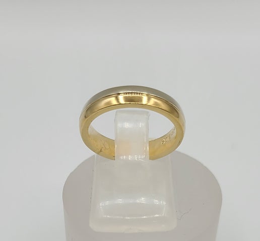 10k 2 Tones Plain 4mm Wedding Band