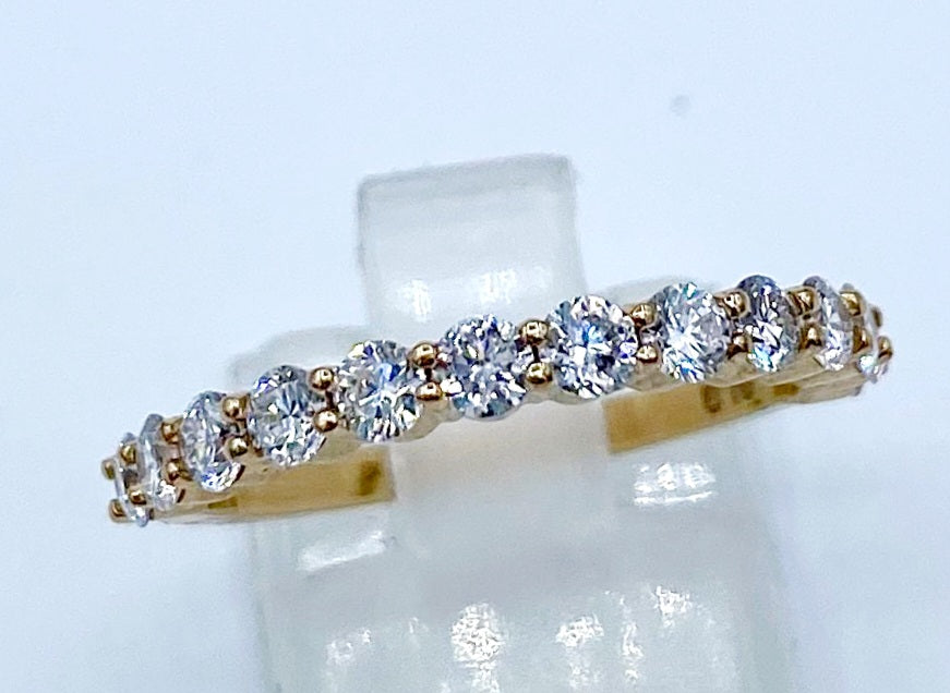 14k Rose Gold Lab Grown Diamond =0.80ctw Diamond Band