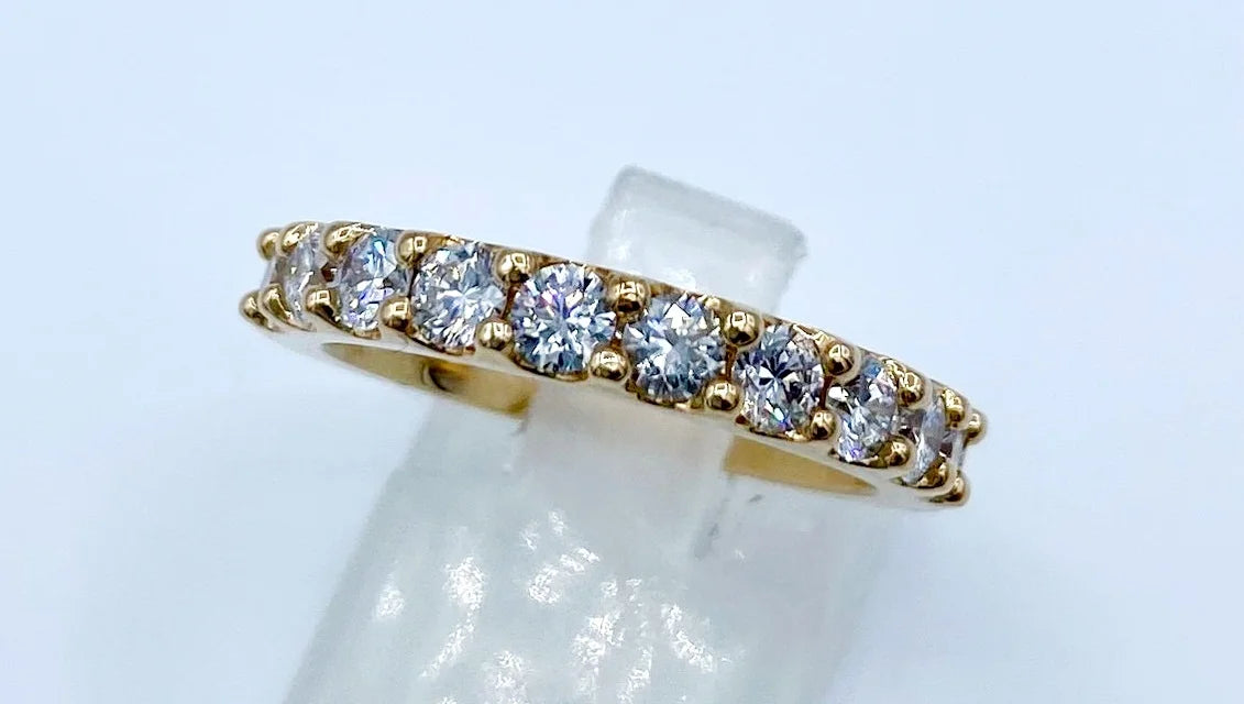 14k Rose Gold Lab Grown 1.00ctw Diamond Band