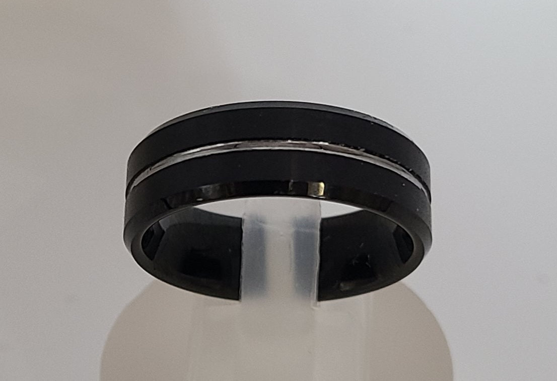 Tungsten Black Ring