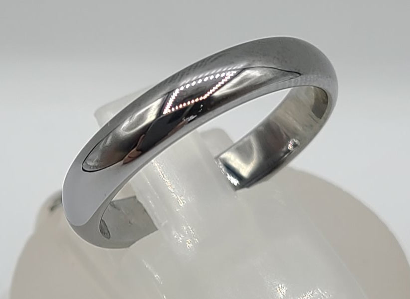 Tungsten Dome Plain  Ring
