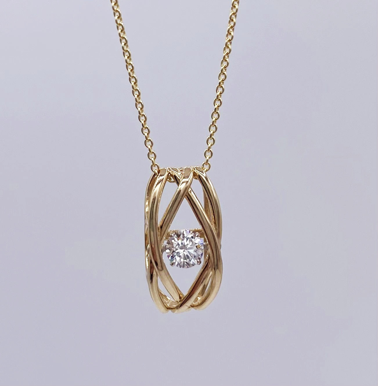 10ky Lab Grown Diamond .25ct Pendant