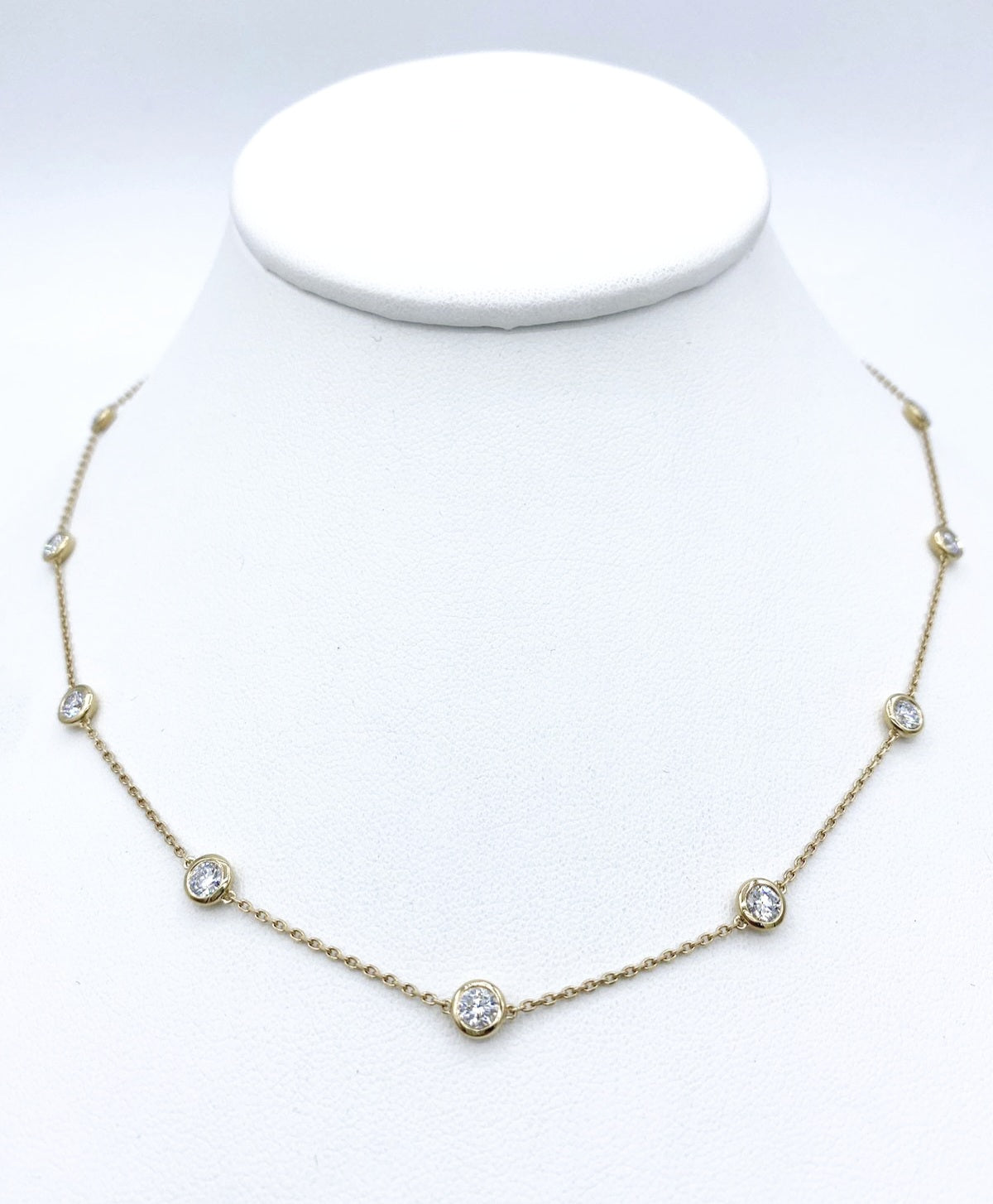 14k Yellow Gold 2.00cttw Lab Diamond Necklace