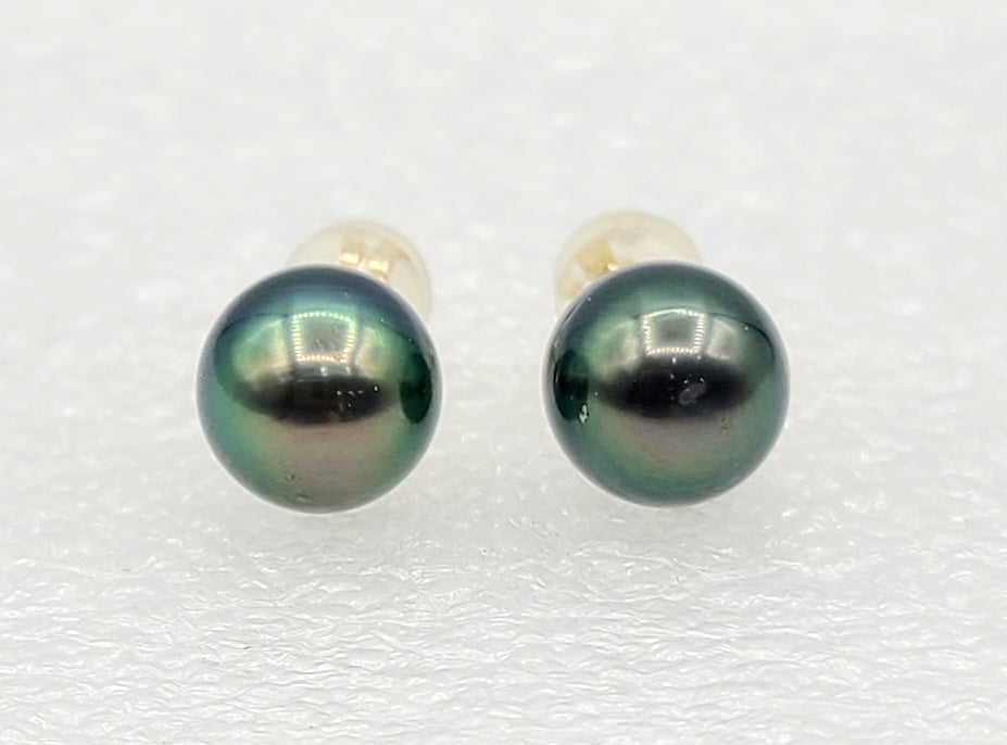 14ky Tahitian Pearl Earrings