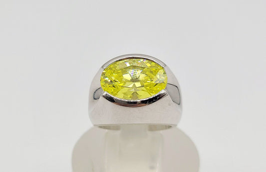 Silver 925 Lemon color Ring