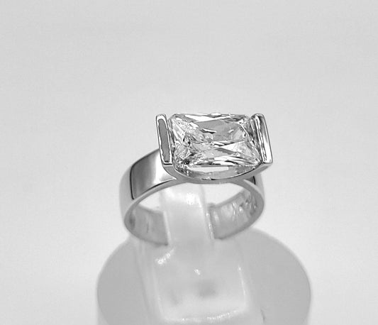 Sterling Silver Cubic Zirconia Ring