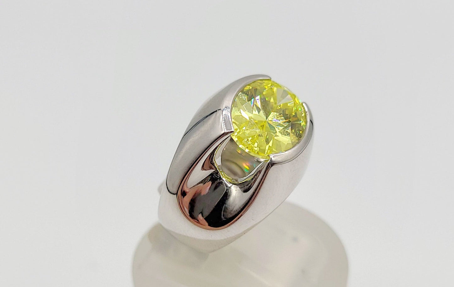 Silver 925 Lemon color Ring