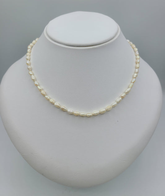 Freshwater Pearl Necklace 18" with Gold Filled Clasp