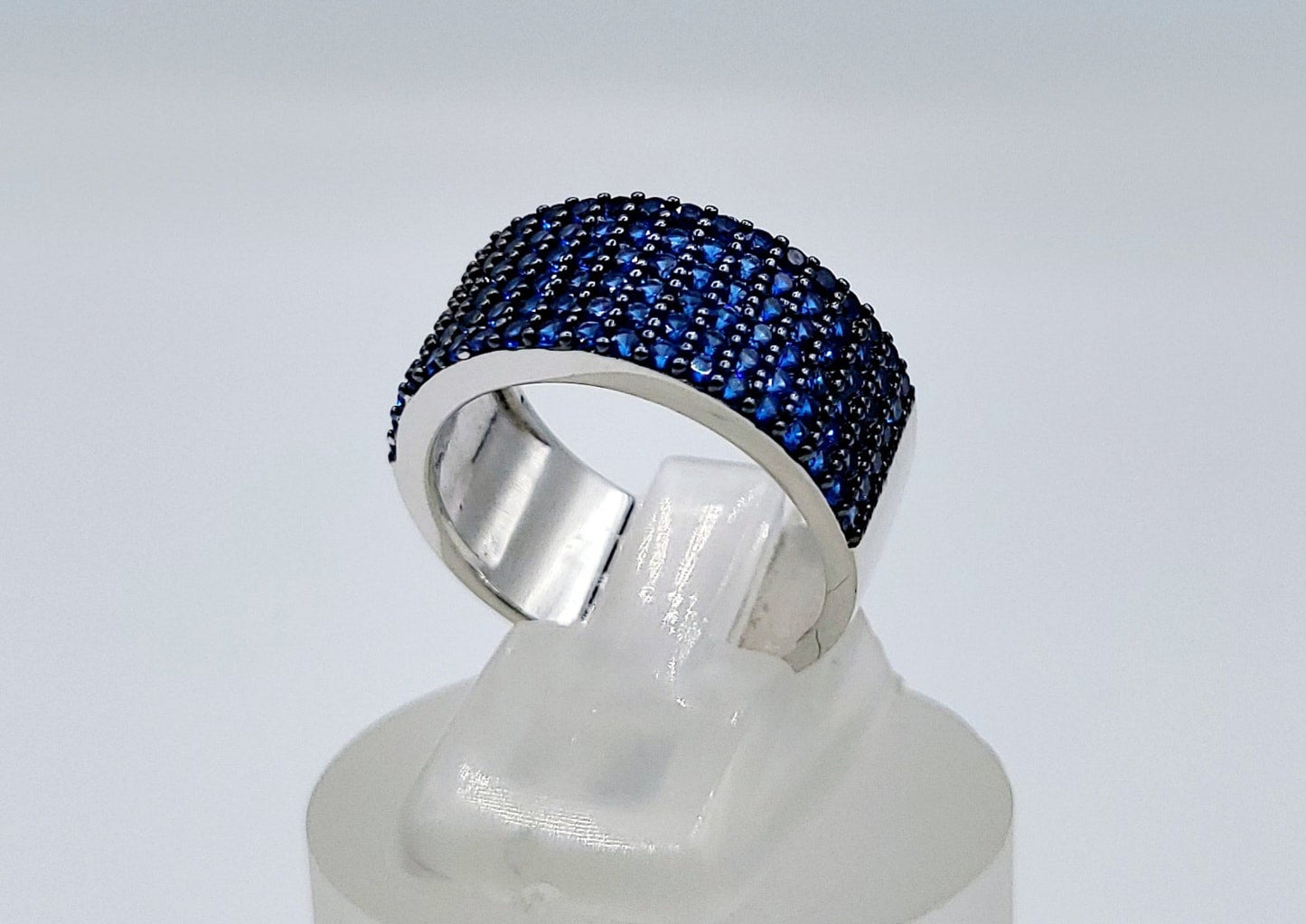 Sterling Silver Blue Stone Ring