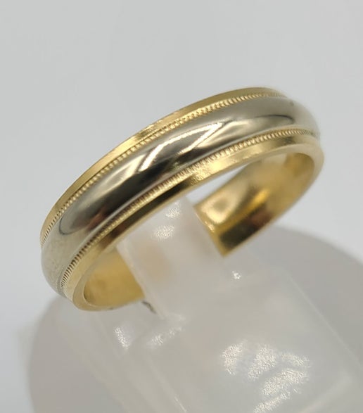 10k 2 Tones 5mm Wedding Band