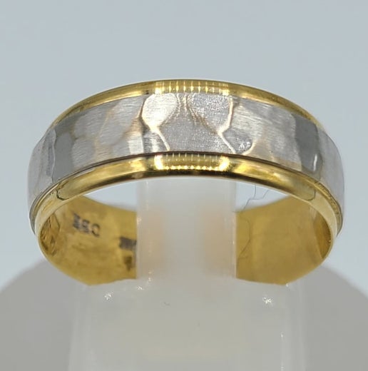 10k 2 Tones Gold Wedding Band