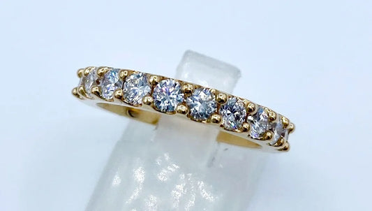 14k Rose Gold Lab Grown 1.00ctw Diamond Band